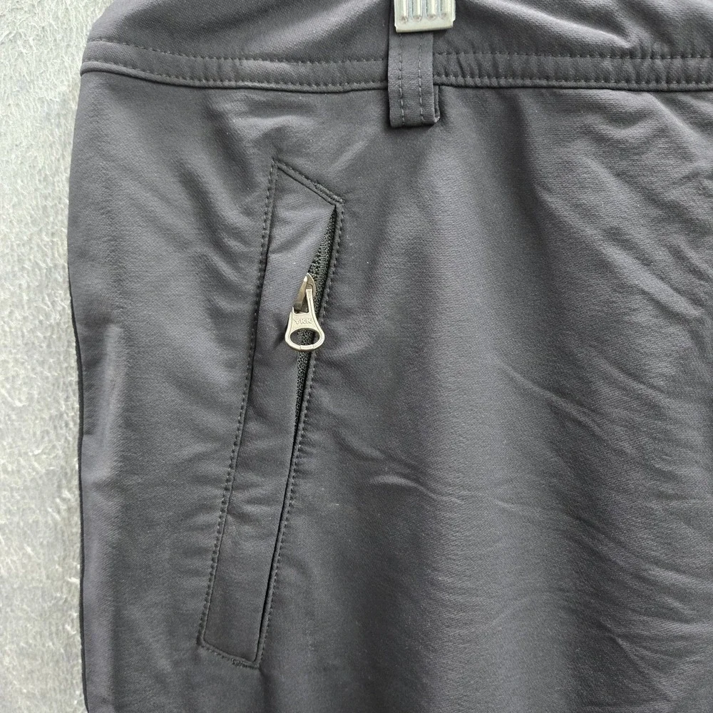 REI Men Activewear Pants 30X32 Black Nylon Spandex Hiking Pants Zipper 32